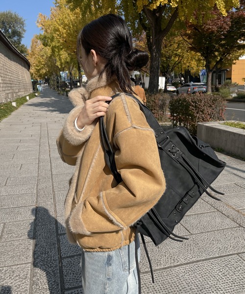 UNE MANSION（ユヌマンション） ムートンコート ボアコート