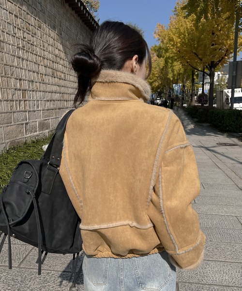 UNE MANSION（ユヌマンション） ムートンコート ボアコート