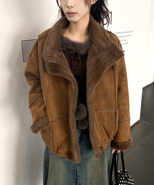 【美品】高橋リタ コラボ ムートンコート UNE MANSION（ユヌマンション） ムートンコート ボアコート