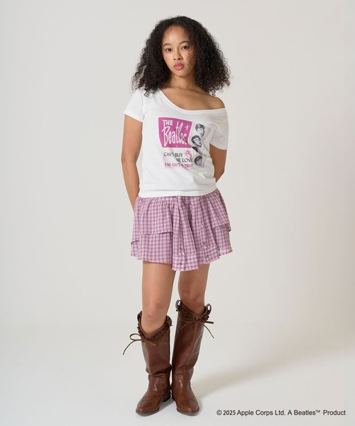「TINA:JOJUN」 半袖Tシャツ M レッド レディース_画像3