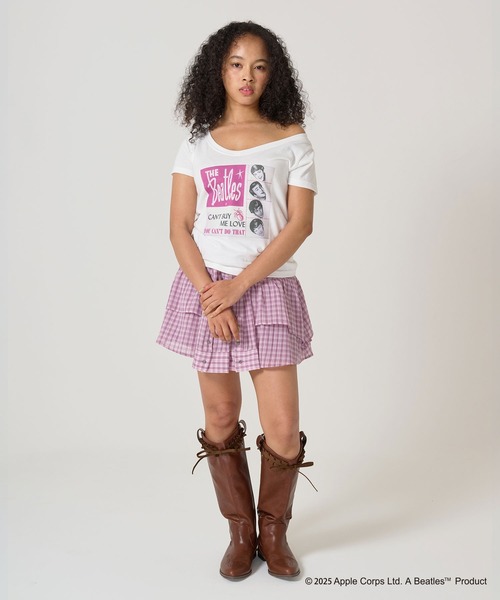 「TINA:JOJUN」 半袖Tシャツ M レッド レディース_画像4