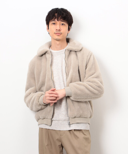 COMME CA ISM（コムサイズム） ブルゾン アウター ポリエステル ボア 