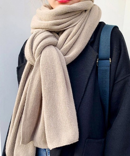 Sally Lunn マフラー ストール 大判ニットストールマフラー レディース