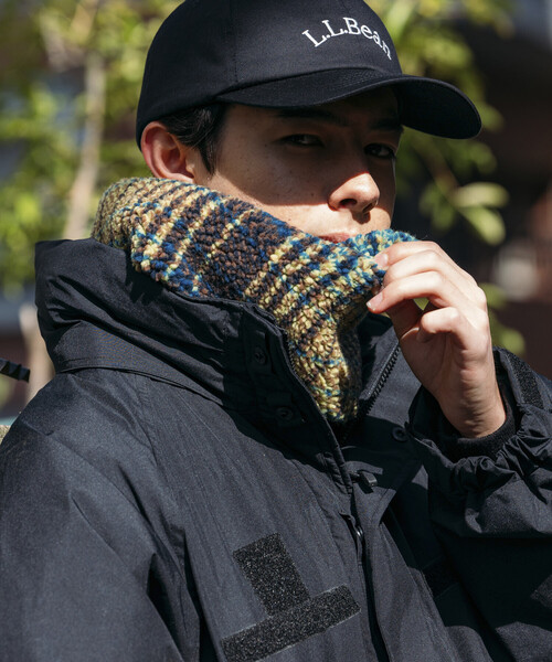 plllllleeeasse プリーズ fleece scarf マフラー FREAK'S STORE（フリークスストア） マフラー チェック柄 ボア