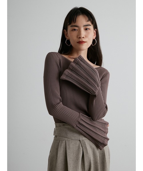 「styling/」 長袖ニット ONE SIZE ブラック レディース_画像4