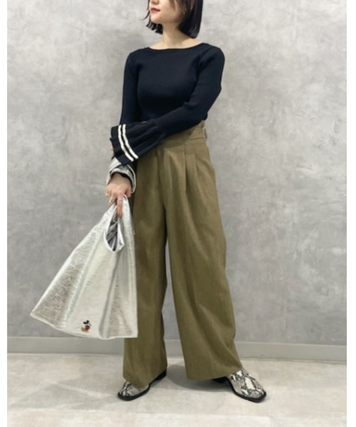 「styling/」 長袖ニット ONE SIZE ブラック レディース_画像7