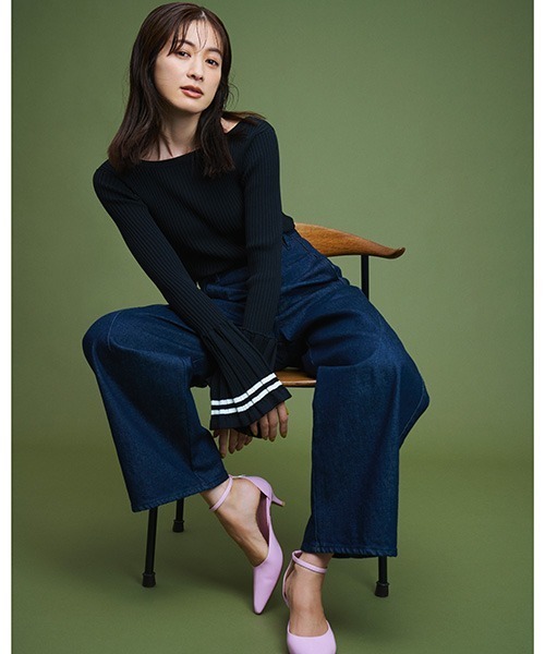 「styling/」 長袖ニット ONE SIZE ブラック レディース_画像9