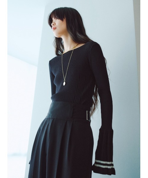 「styling/」 長袖ニット ONE SIZE ブラック レディース_画像10