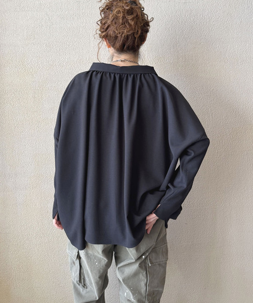 「JOURNAL STANDARD LUXE」 長袖ブラウス FREE ブラック レディース_画像2