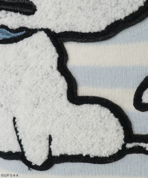 新品【クレヨンしんちゃん】シロ ダメージ ボーダー KNIT クレヨンしんちゃん】シロ ダメージ ボーダー KNIT | Candy Stripper