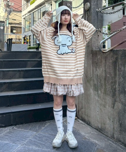 バリィしんちゃん Candy Stripper（キャンディーストリッパー） ニット セーター