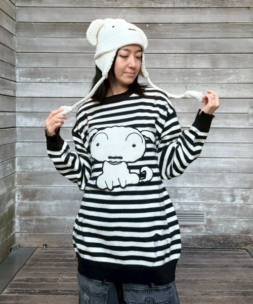 バリィしんちゃん Candy Stripper（キャンディーストリッパー） ニット セーター