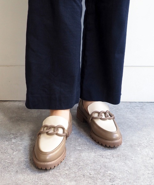 「cava cava」 シューズ 23.5cm グレイッシュベージュ レディース_画像5