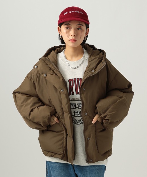 jynmu専用 セール】[軽量!首元まで暖かい]ボリュームパフジャケット（ナイロン