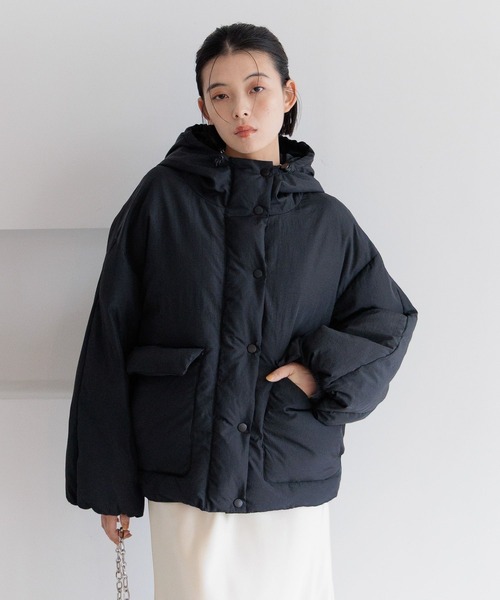 jynmu専用 セール】[軽量!首元まで暖かい]ボリュームパフジャケット（ナイロン