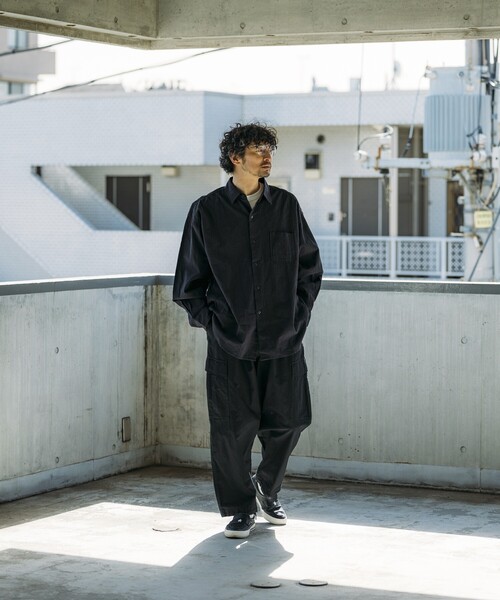 「HINSON」 カーゴパンツ LARGE オフホワイト メンズ_画像2