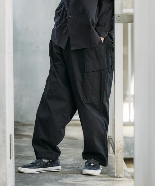 「HINSON」 カーゴパンツ LARGE オフホワイト メンズ_画像5