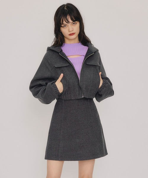 【SALE】美品 25SS JSELF ジゼルフ ナイロン ショート ブルゾン REDYAZEL（レディアゼル） ブルゾン アウター 「セットアップ可能
