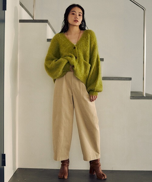 「CREDONA」 ニットカーディガン FREE ブルー系その他 レディース_画像5