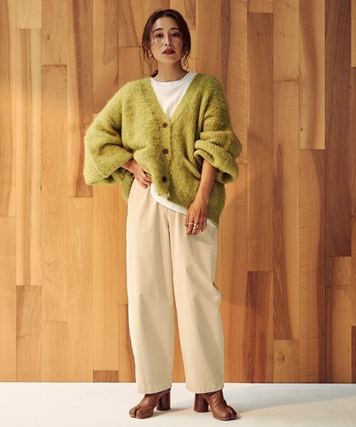 「CREDONA」 ニットカーディガン FREE ブルー系その他 レディース_画像9