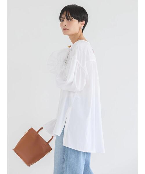 「AMERICAN HOLIC」 長袖ブラウス L オフホワイト レディース_画像4