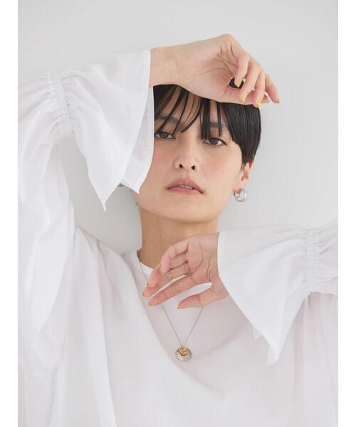 「AMERICAN HOLIC」 長袖ブラウス L オフホワイト レディース_画像7