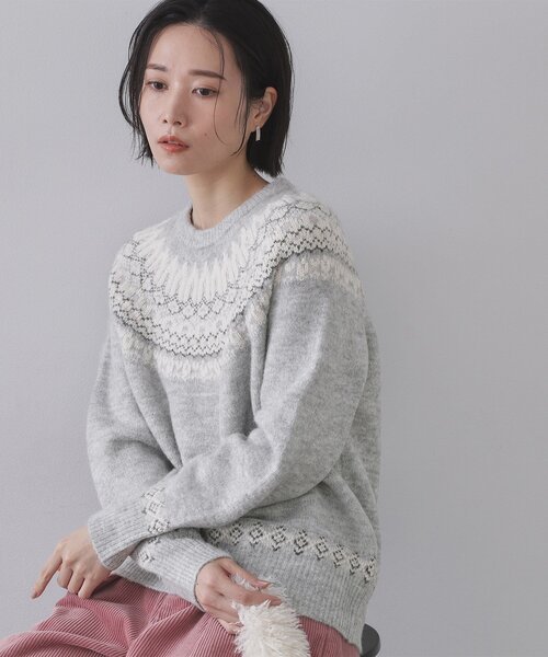OPAQUE.CLIP（オペークドットクリップ） ニット セーター ノルディック