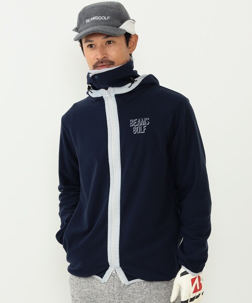 BEAMS GOLF（ビームス ゴルフ） ジップアップパーカー MEDIUM ネイビー
