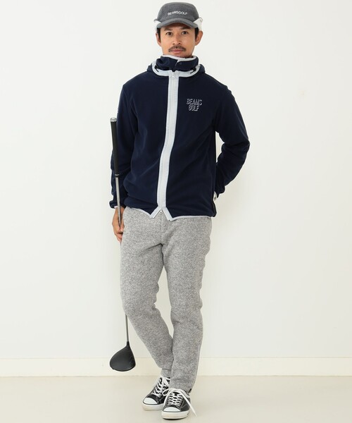BEAMS GOLF（ビームス ゴルフ） ジップアップパーカー MEDIUM ネイビー