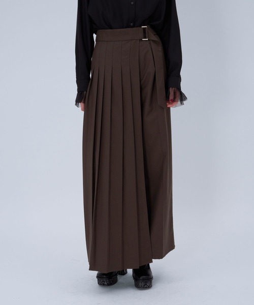 HARE（ハレ） スラックス パンツ ラップデザインプリーツパンツ(HARE