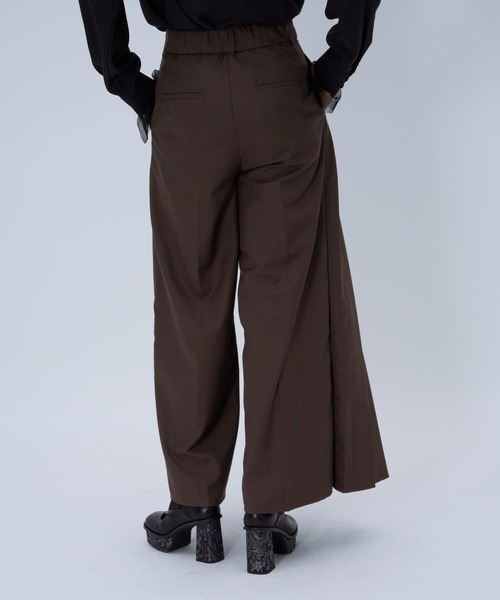 HARE（ハレ） スラックス パンツ ラップデザインプリーツパンツ(HARE