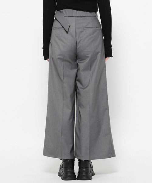 HARE（ハレ） スラックス パンツ ラップデザインプリーツパンツ(HARE