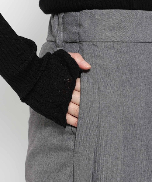 HARE（ハレ） スラックス パンツ ラップデザインプリーツパンツ(HARE