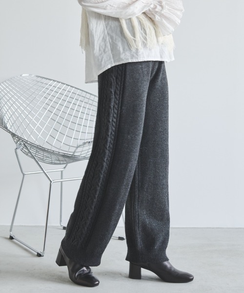 「Libra Cue」 イージーパンツ FREE アイボリー レディース_画像3