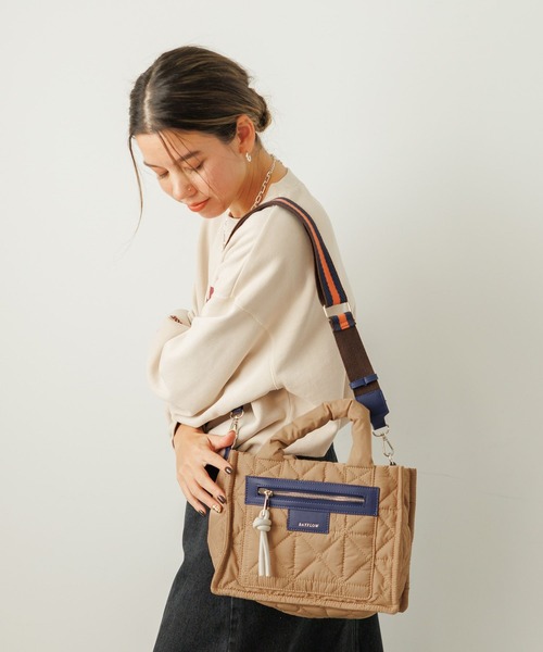 「BAYFLOW」 2WAYバッグ FREE ライトグレー レディース_画像3