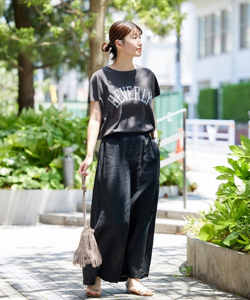 「JOURNAL STANDARD」 イージーパンツ 36 ブラック レディース_画像2