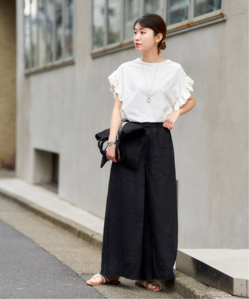 「JOURNAL STANDARD」 イージーパンツ 36 ブラック レディース_画像7