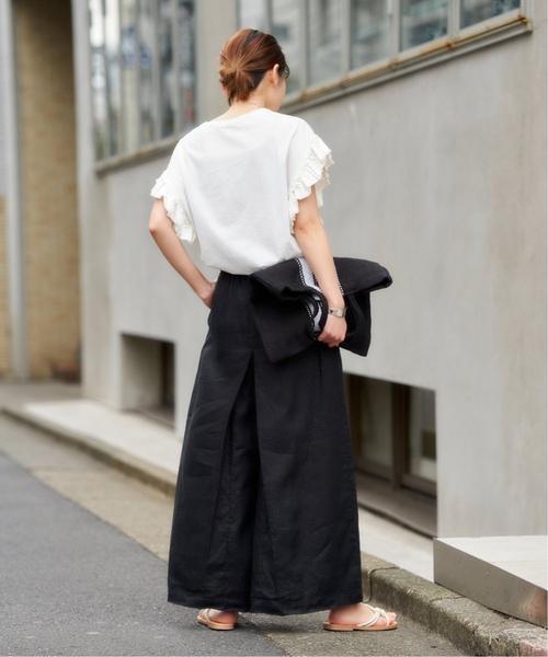 「JOURNAL STANDARD」 イージーパンツ 36 ブラック レディース_画像9