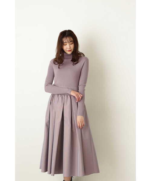 「JILL STUART」 長袖ワンピース 0 パープル レディース_画像8