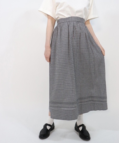 「haupia」 フレアスカート MEDIUM ネイビー レディース_画像9