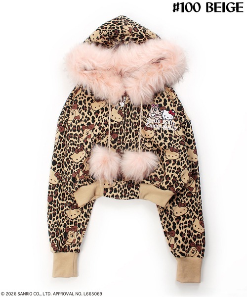 GALFY（ガルフィー） パーカー 鬼ギャルパーカー/コラボ/レオパード柄