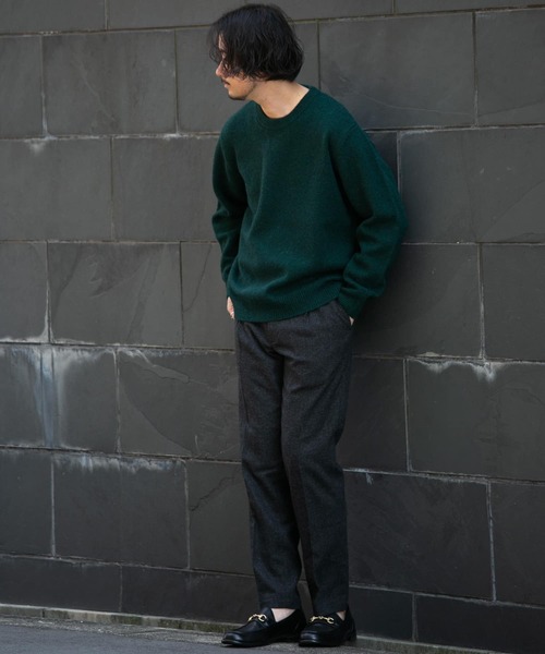 「URBAN RESEARCH ROSSO MEN」 長袖ニット LARGE インディゴブルー メンズ_画像7