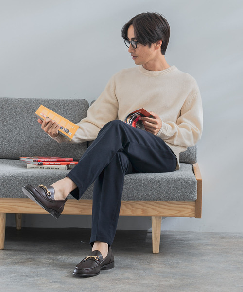 「URBAN RESEARCH ROSSO MEN」 長袖ニット LARGE インディゴブルー メンズ_画像9