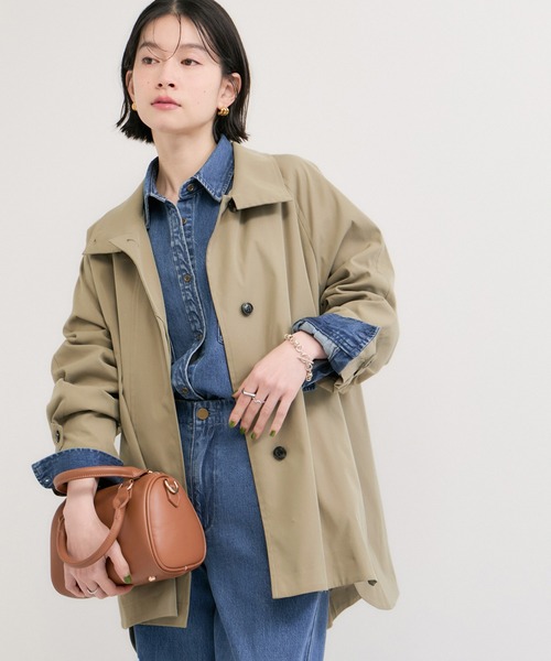 LE CERCLE par rope' トレンチコート コート スタンドカラーテント