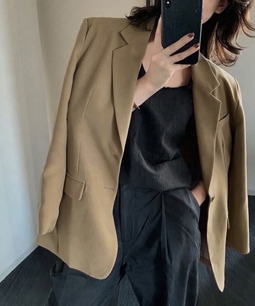 「Miniministore」 テーラードジャケット X-LARGE オフホワイト レディース_画像2