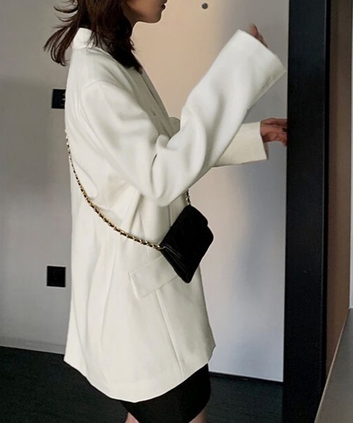 「Miniministore」 テーラードジャケット X-LARGE オフホワイト レディース_画像9