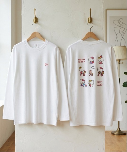 SANRIO CHARACTERS BAND Tシャツ ホワイト 白 sanrio（サンリオ） tシャツ 「SANRIO/サンリオ」キャラクタープリント