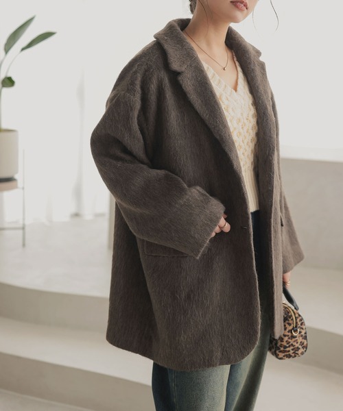 「KOBE LETTUCE」 テーラードジャケット M カーキ レディース_画像5