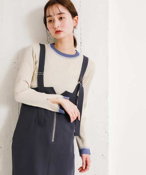 「SENSE OF PLACE by URBAN RESEARCH」 長袖ニット ONE ベージュ レディース_画像6
