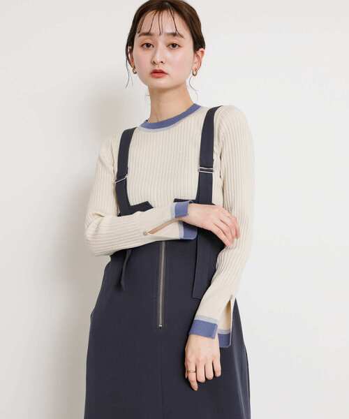 「SENSE OF PLACE by URBAN RESEARCH」 長袖ニット ONE ベージュ レディース_画像7